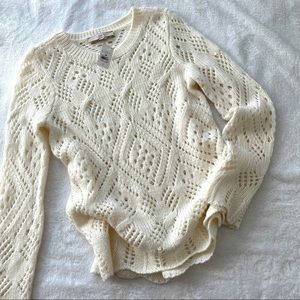 LOFT cream sweater Sz Small (б8)